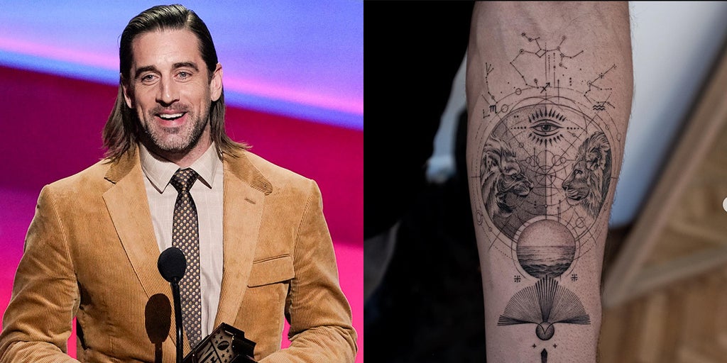 Aaron Rodgers gets first 'deep and meaningful' tattoo with astrological elements